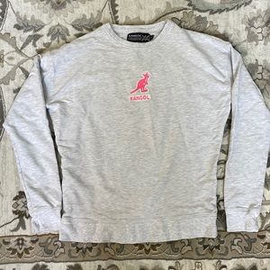 Kangol Embroidered Logo Crewneck Sweater, sz XS
